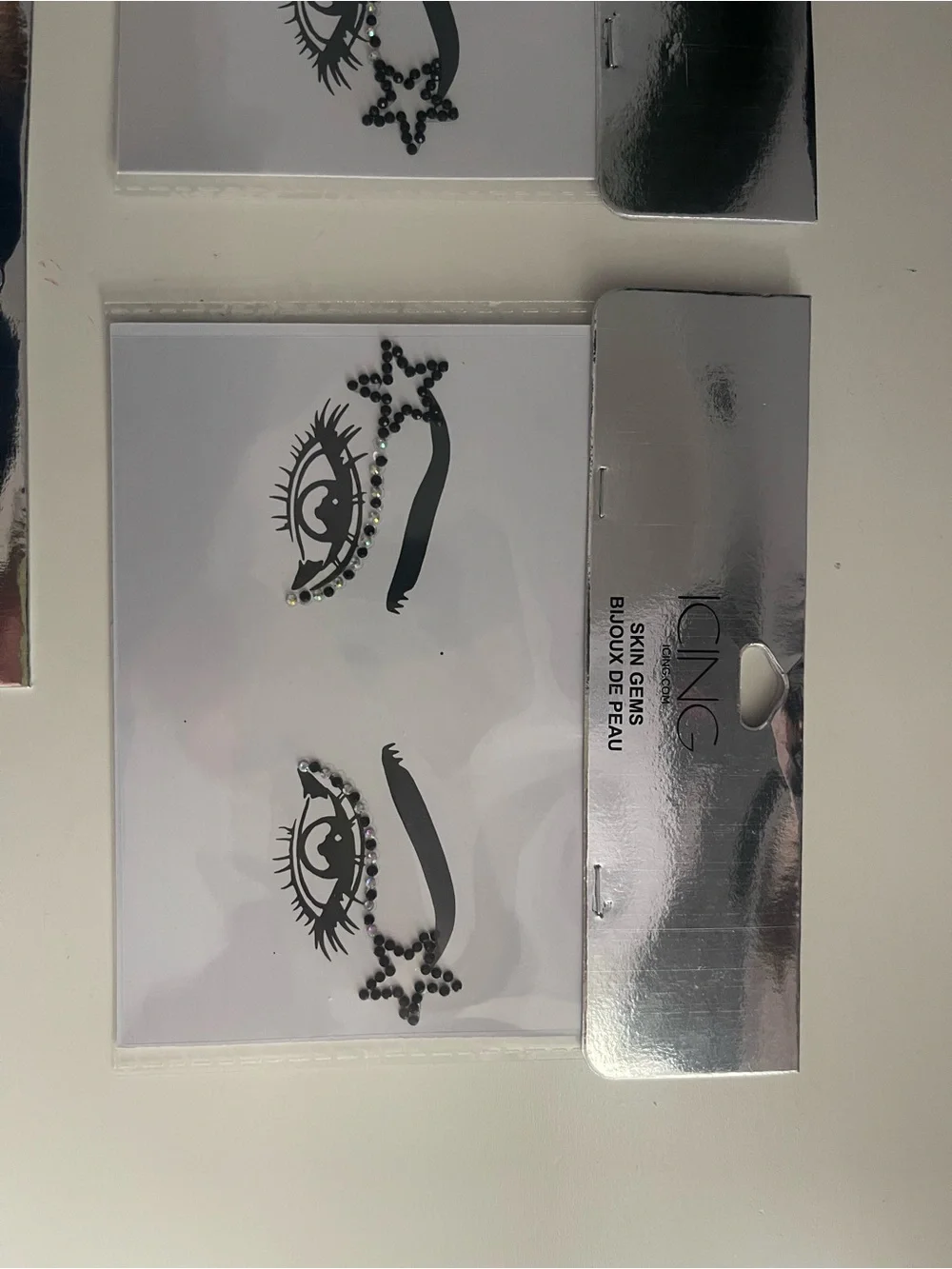 ICING Black Star Eye Stickers - Set of 3